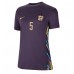 Maglie da calcio Inghilterra John Stones #5 Seconda Maglia Femminile Europei 2024 Manica Corta